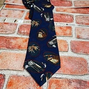 Vtg. OUTDOOR LIFE Sportsmans tie 🐕🫎🦌🦅🦆🦆